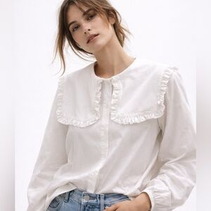 Philharmonie by Grace Peter Pan Ruffle Collar Blouse